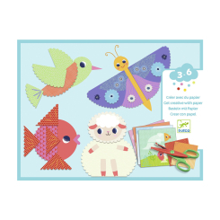 Набори для творчості - Набір для створення колажу DJECO Фігурні картинки (DJ09057)