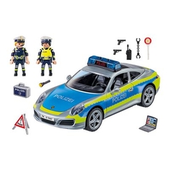 Конструкторы с уникальными деталями - Игровой набор Playmobil City Action Полицейская машина Porsche 911 Carrera 4S (70067)