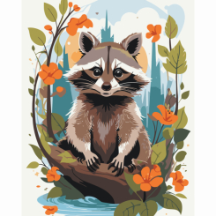 Товари для малювання - Картина за номерами Art Craft Забавний полоскунчик 40 х 50 см (11596-AC)