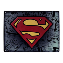 Скретч-карты и постеры - Табличка-постер ABYstyle DC Comics Супермен металлическая (ABYPLA013)