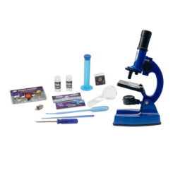 Наукові ігри, фокуси та досліди - Набір для дослідів Eastcolight Мікроскоп делюкс синій (ES90101P)