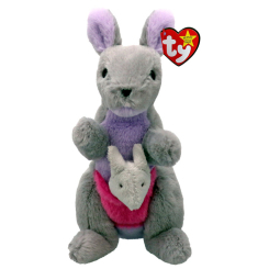 Мягкие животные - Мягкая игрушка TY Beanie Babies Серый кенгуру Kayla 15 см (41349) Мягкие животные - Мягкая игрушка TY Beanie Babies Серый кенгуру Kayla 15 см (41349)