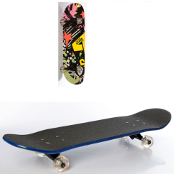 Скейтборды - Скейт MS 0355-4 с принтом розовый (KL00278)