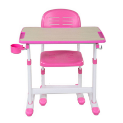 Детская мебель - Парта и стул траснсформеры для девочки FunDesk Piccolino II 664 x 474 x 540-760 мм Pink (223314737)