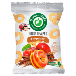 Сладости - Чипсы яблочные Garden Gadz с корицей 40 г (4820240850113)