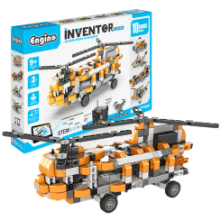 Конструкторы с уникальными деталями - Конструктор Engino Inventor Motorized Вертолет 10 в 1 (IN70)