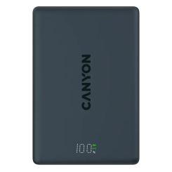 Павербанки - Портативная батарея Canyon magnetic power bank OnPower 511 PD20W 10000mAh Aluminium Interstellar Black (CNS-CPB511B)
