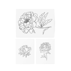 Косметика - Набор тату для тела TATTon.me Graphic flowers set (4820191131569)