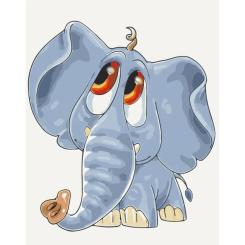 Товари для малювання - Картина за номерами Art Craft Слоненя 40 х 50 см (15572-AC)