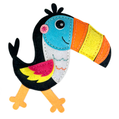 Наборы для творчества - Набор для творчества Apli Krapli Сшей сам игрушку из фетра Туканчик (4820198701352)