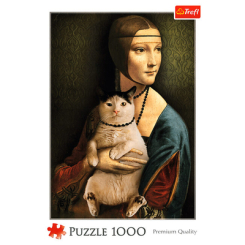Пазли - Пазл Trefl Пані з кішкою (10663)