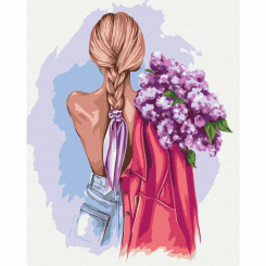 Товари для малювання - Картина за номерами Brushme Ніжний букет (BS53281) Товари для малювання - Картина за номерами Brushme Ніжний букет (BS53281)