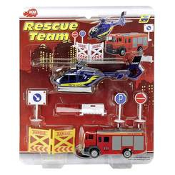 Транспорт и спецтехника - Мини набор Dickie Toys Спасательная служба с вертолетом и пожарной машиной Simba (3315386)