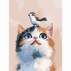 Товари для малювання - Картина за номерами Brushme Маленькі друзі 30х40 см (KBS0196)