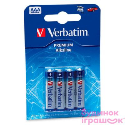 Акумулятори і батарейки - Батарейка Verbatim Alkaline Battery AAA 1 шт (49920) (49920 )
