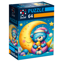 Пазли - Пазл De.tail Сонне ведмежа 64 деталі (DT1234-05)