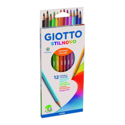 Канцтовари - Олівці кольорові Fila Giotto Stilnovo 12 кольорів (25650000)