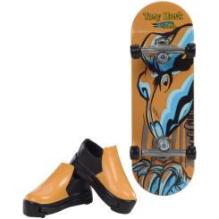 Антистресс игрушки - Скейт для пальчиков Hot Wheels Tony Hawk Неон Skulltimate (HPG21/4)