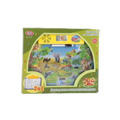 Обучающие игрушки - Плакат-досточка Play Smart 7172 Зоопарк двухсторонняя (1525)