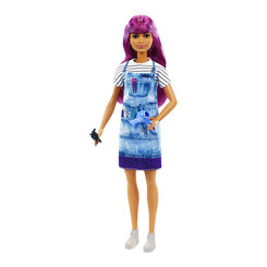 Куклы - Кукла Barbie You can be Парикмахер-стилист фиолетовые волосы (DVF50/GTW36)