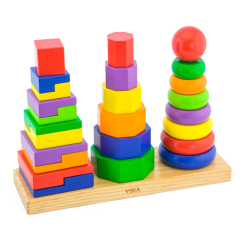 Развивающие игрушки - Игровой набор Viga Toys Пирамидки (50567)