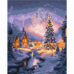 Товары для рисования - Картина по номерам Brushme Праздничный миг (BS54497)