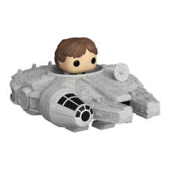 Фігурки персонажів - Набір фігурок ​Funko Pop Bitty Pop Ride Star Wars Хан Соло й Тисячолітній Сокіл (83623)