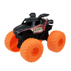 Автомодели - Автомодель Monster Jam 1:72 черная с оранжевыми колесами (6071187/4)