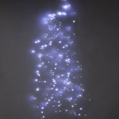 Аксессуары для праздников - Гирлянда-пучок электрическая Led Конский хвост на 200 светодиодов 10 нитей 2 м по 20 диодов Белая (25233) (11342552)