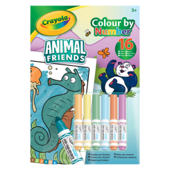 Товари для малювання - Розмальовка по номерам ​Crayola Тваринки друзі (04-7321G)