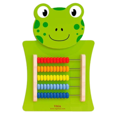 Розвивальні іграшки - Бізіборд Viga Toys Жабка з рахівницею (50679FSC)