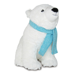 М'які тварини - М'яка іграшка Aurora Ведмідь полярний з шарфом 25 см (151214A)