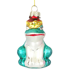 Аксессуары для праздников - Елочная игрушка BonaDi Царевна-Лягушка 7,5 см Зеленый (172-911) (MR62498)