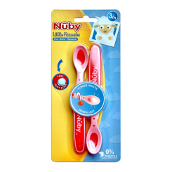 Товари для догляду - Термоложки Nuby Little moments рожеві 2 шт (NV0501001-LM-2)