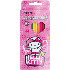 Канцтовари - ​Кольорові олівці Kite Hello Kitty 12 шт (HK21-051)