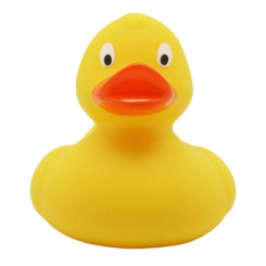 Игрушки для ванны - Уточка резиновая LiLaLu FunnyDucks Желтая L1607