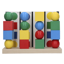 Развивающие игрушки - Пирамидка KOMAROVTOYS Составь по схеме (А335)