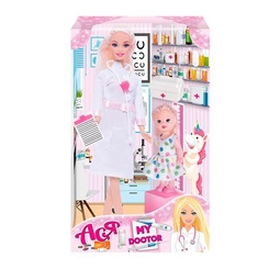 Уцінені іграшки - Уцінка! Лялька Ася Мій лікар блондинка 28 см (35131)
