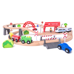 Залізниці та потяги - Ігровий набір Woody Залізниця (93064)