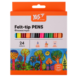 Канцтовары - Набор маркеров Yes Orange Line 24 цвета (650558)