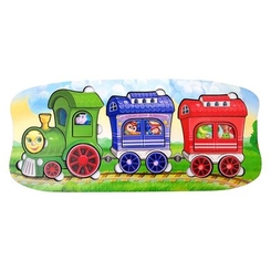 Развивающие игрушки - Сортер Little Panda Веселый паровозик 2 вагона (4823720032337)