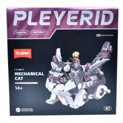 Конструктори з унікальними деталями - Конструктор Sluban Робот-кіт 890 деталей (M38-P8017)