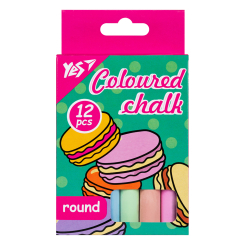 Канцтовары - Мел цветной Yes Jumbo Sweet Cream 12 шт (400519)