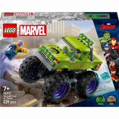 Конструктори LEGO - Конструктор LEGO Marvel Super Heroes Вантажівка Халка проти Таноса (76312)