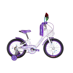 Велосипеды - Велосипед 16" Formula CHERRY 2022 белый с сиреневым (1786130082)