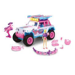 Транспорт и питомцы - Игровой набор Dickie Toys Девичий стиль Фламинго и внедорожник с эффектами (3185000)