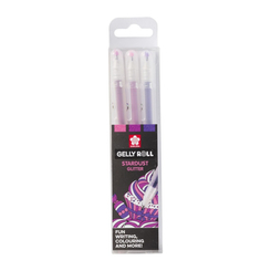 Канцтовари - Набір гелевих ручок Sakura Stardust glitter Солодощі 3 кольори (POXPGBSTA3A)