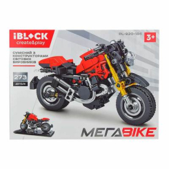 Конструкторы с уникальными деталями - Конструктор IBLOCK Мега Bike Мотоцикл Ducati Monster красный (PL-920-186)