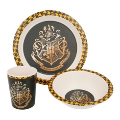 Чашки, склянки - Набір посуду Stor Harry Potter Логотип Гогвартсу бамбуковий 3 предмети (Stor-01355)