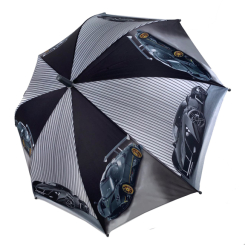 Зонты и дождевики - Детский зонтик для мальчиков SL Гонки Черно-серый (18104-3)